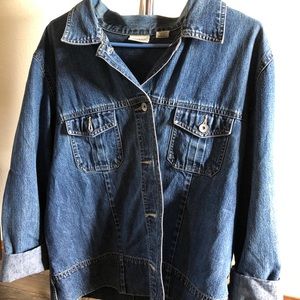 VINTAGE OVERSIZED CROSSROADS DENIM JACKET